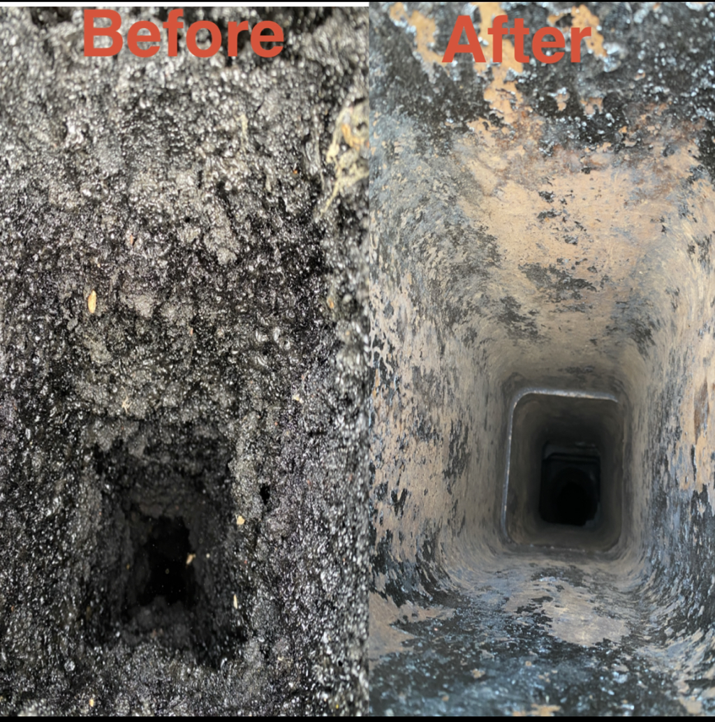 before and after chimney sweep